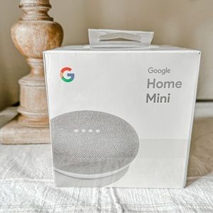 Google Home Mini Smart Speaker with Google Assistant - Chalk NWT